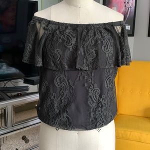 American Eagle | Off the Shoulder Lace Top